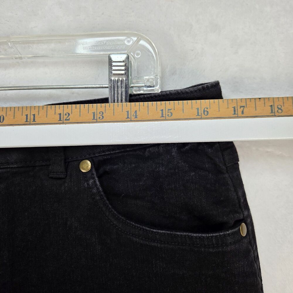 Women Within Black Denim Pencil Skirt Plus Size 12W - Picture 3 of 9